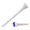 Clip Wipes Logo Golf Tees  2  (100/Pack)  Custom TEECUP Imprint - Personalized Monogram Initial Letters (A-Z) (WHT-BLU-S) view 1