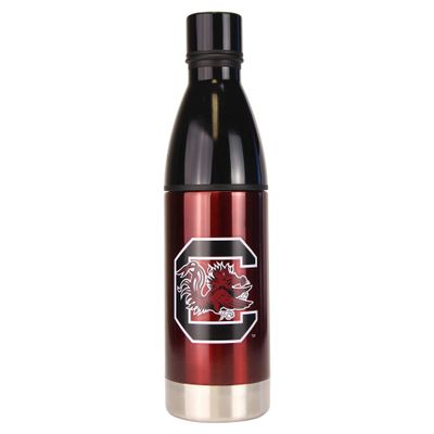 Boelter NCAA Stainless Steel Sports Water Bottle w/Strainer (25 Ounce) (South Carolina Gamecocks)