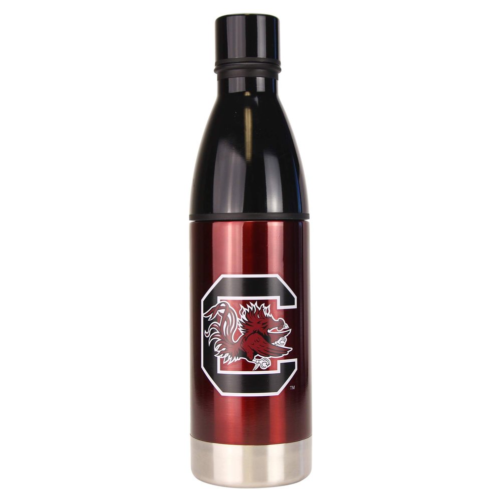 Boelter NCAA Stainless Steel Sports Water Bottle w/Strainer (25 Ounce) (South Carolina Gamecocks)
