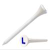 Clip Wipes Logo Golf Tees  2  (100/Pack)  Custom TEECUP Imprint - Personalized Monogram Initial Letters (A-Z) (WHT-BLU-L) view 1