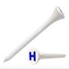 Clip Wipes Logo Golf Tees  2  (100/Pack)  Custom TEECUP Imprint - Personalized Monogram Initial Letters (A-Z) (WHT-BLU-H) view 1