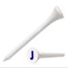 Clip Wipes Logo Golf Tees  2  (100/Pack)  Custom TEECUP Imprint - Personalized Monogram Initial Letters (A-Z) (WHT-BLU-J) view 1