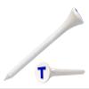 Clip Wipes Logo Golf Tees  2  (100/Pack)  Custom TEECUP Imprint - Personalized Monogram Initial Letters (A-Z) (WHT-BLU-T) view 1