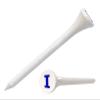 Clip Wipes Logo Golf Tees  2  (100/Pack)  Custom TEECUP Imprint - Personalized Monogram Initial Letters (A-Z) (WHT-BLU-I) view 1