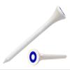 Clip Wipes Logo Golf Tees  2  (100/Pack)  Custom TEECUP Imprint - Personalized Monogram Initial Letters (A-Z) (WHT-BLU-O) view 1
