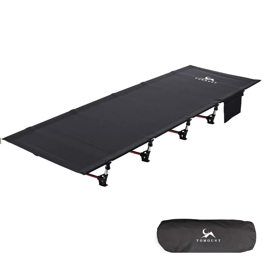 SMLFIT Compact Camping Cot Backpacking Ultralight Folding Lightweight Cot Easy Set Up Heavy Duty for Outdoor Hiking Travel Beach Army