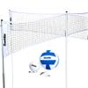 Franklin Sports Quad Volleyball - Volleyball Meets 4 Square - Complete Net System, Jumbo and Traditional Volleyballs Included, Boundary Kit/Line Markers view 1