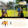 Franklin Sports Quad Volleyball - Volleyball Meets 4 Square - Complete Net System, Jumbo and Traditional Volleyballs Included, Boundary Kit/Line Markers view 2