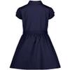 Nautica Girls' School Uniform Short Sleeve Shirtdress, Navy Blue, XX-Large(20.5) view 2