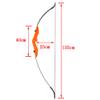 ZSHJGJR 57 Inch Archery Takedown Recurve Bow and Arrow Set 30 35 40lbs Adult Beginner Recurve Bow Kit Double Arrow Rest Left Right Hand Hunting Longbow for Shooting Target Practice (Orange, 40lbs) view 2