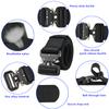 Ginwee 3 Packs Tactical Belt, Military Style Webbing Riggers Web Belt Heavy-Duty Quick-Release Metal Buckle Belt for Men view 3