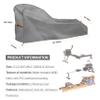 Rowing Machine Cover Waterproof  Heavy Duty Oxford Fitness Equipment Protector, Dustproof UV-Outdoor Rower Cover with Buckles and Drawstring, Fits Most Rowing Machines up to 112" L x 24" W x 40.5" H view 2