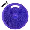 bintiva Inflated Stability Wobble Cushion, with Built-in Handle - Including Free Pump/Exercise Fitness Core Balance Disc, Matte - Purple (0021)