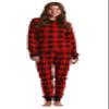 Just Love Printed Thermal Crew Neck Pajamas Set 6874-10195-RED-XL view 1