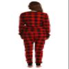Just Love Printed Thermal Crew Neck Pajamas Set 6874-10195-RED-XL view 3