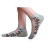 5 Pairs Embroidered Ankle Socks Woman Cotton End Sheer Mesh Transparent Socks Low Cut view 4