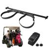 Universal Golf Cart Bag Holder Bracket Fit for Yamaha, EZGO and Club Car Rear Seat Kits, Golf Cart Rack Designed for 1-Inch Square Tube with Nylon Strap Attachment for Securing Golf Bag view 1