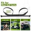 Universal Golf Cart Bag Holder Bracket Fit for Yamaha, EZGO and Club Car Rear Seat Kits, Golf Cart Rack Designed for 1-Inch Square Tube with Nylon Strap Attachment for Securing Golf Bag view 2
