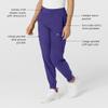WonderWink W123 Womens Comfort Waist Cargo Jogger Pant  Grape, 1X Tall view 2