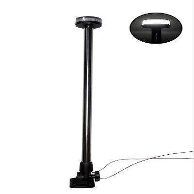 Pactrade Marine Boat Fold Down Stern Light Anchor Light All Round White LED Marine Adjustable Pole USCG 2 NM For Yacht Pontoon and Fishing Boat 12 Volts 23.5 Inches