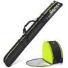 Gonex Padded Ski Bag and Boot Bag Combo, Water-resistant Adjustable Length Ski Bag for Men Women, Large Ski Boots Bag for Ski, Travel, Store and Transport (Black) view 1