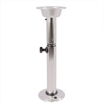DIFU Adjustable Height Table Pedestal Stand Base with Polished Stainless Handle for RV Marine Boat Caravan Motorhome Bar USA