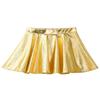 CHICTRY Girls' High Waist A-line Full Flared Metallic Cosplay Dance Twril Skater Skirt Fancy Dress Gold 14 view 2