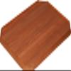 ZY Venice Plain Teak Table Top with Cut Corners 3 Sizes Marine Boat RV Caravan (TV5080+P2) view 1