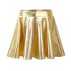 Agoky Kids Girl's Metallic Skater Skort Ballet Dance Athletic Skirt Dancewear Costumes Gold 12 view 1