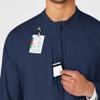 WonderWink WINK W123 Men's Zip Front Warm Up Jacket, Navy, 3X view 3
