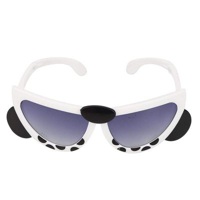 Zerodis Folding Sunglasses, Children's Portable Foldable Sunglasses Cartoon Pattern Summer Glasses for Boys and Girls(White Panda)