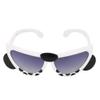Zerodis Folding Sunglasses, Children's Portable Foldable Sunglasses Cartoon Pattern Summer Glasses for Boys and Girls(White Panda) view 1