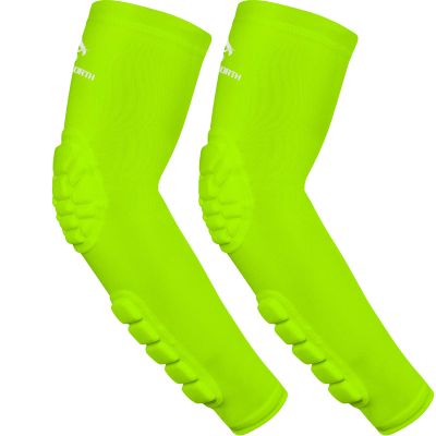 HOPEFORTH 2PCS Padded Elbow Forearm Sleeves Compression Arm Protective Support