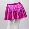 ACSUSS Kids Girls Metallic Shinny Skirt Mermaid Skater Skort Tutu Ballet Athletic Dancewear Clothes Rose_Red 10 view 4