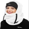 Shy Velvet Balaclava Wind-Resistant Winter Face Mask,Fleece Ski Mask for Men and Women,Warm Face Cover Hat Cap Scarf Sherpa Hood Ski Mask White view 1