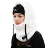 Shy Velvet Balaclava Wind-Resistant Winter Face Mask,Fleece Ski Mask for Men and Women,Warm Face Cover Hat Cap Scarf Sherpa Hood Ski Mask White view 2