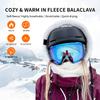 Shy Velvet Balaclava Wind-Resistant Winter Face Mask,Fleece Ski Mask for Men and Women,Warm Face Cover Hat Cap Scarf Sherpa Hood Ski Mask White view 3