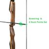 Deerseeker Archery Bow String Replacement with Finger Protector & 2 Nock Points Dacron Bowstring 12, 14, 16 Strands Bow Accessories for Recurve Bow Traditional Longbow 12-AMO 66" view 4
