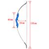 ZSHJGJR 57 Inch Archery Takedown Recurve Bow and Arrow Set 30 35 40lbs Adult Beginner Recurve Bow Kit Double Arrow Rest Left Right Hand Hunting Longbow for Shooting Target Practice (Blue, 35lbs) view 2