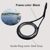 THKFISH Fishing Rod Repair Kit - Spinning Rod Guides Ceramics & Stainless Steel Carbon Guides - 8 Sizes, Black, 75pcs view 2