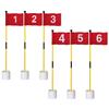 KINGTOP Golf Flagsticks Mini, Putting Green Flag for Yard, All 3 Feet, Golf Pin Flags Hole Cup Set, Fiberglass Portable 2-Section Design, Numbered# 1-6 view 1