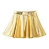 ACSUSS Kids Girls Metallic Shinny Skirt Mermaid Skater Skort Tutu Ballet Athletic Dancewear Clothes Gold 14 view 1