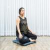 Leewadee Meditation Cushion Set  1 Small Zafu Yoga Pillow and 1 Small Roll-Up Zabuton Mat Filled with Kapok, Anthracite view 3