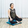 Leewadee Meditation Cushion Set  1 Small Zafu Yoga Pillow and 1 Small Roll-Up Zabuton Mat Filled with Kapok, Light Blue view 3