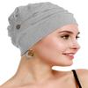 osvyo Cotton Chemo Turbans for Women Cancer Hairloss hat - Cotton Lightweight Headwear Sealed Packaging Light FLECKING Gray view 1