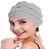 osvyo Cotton Chemo Turbans for Women Cancer Hairloss hat - Cotton Lightweight Headwear Sealed Packaging Light FLECKING Gray view 3