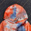 Goelsakurara Toddler Kids Baby Boy Girl Tie Dye Outfit Long Sleeve Hooded Sweatshirt Top Drawstring Sweatpants 2Pcs Tracksuit (Red,4-5T) view 4