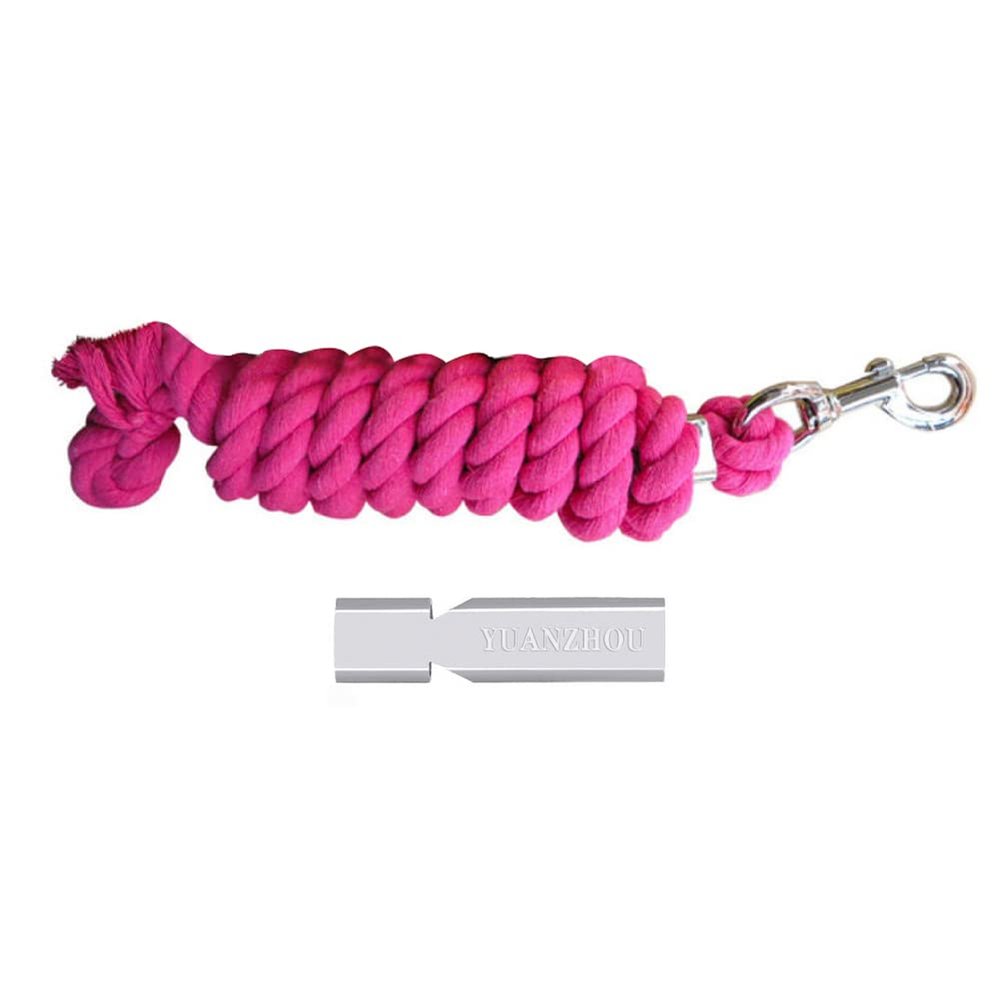 100% Coton Horse Lead Ropes Lead Rope for Horses Designs Lead Trailer Tie Rope Horse,Pink-3.5meters