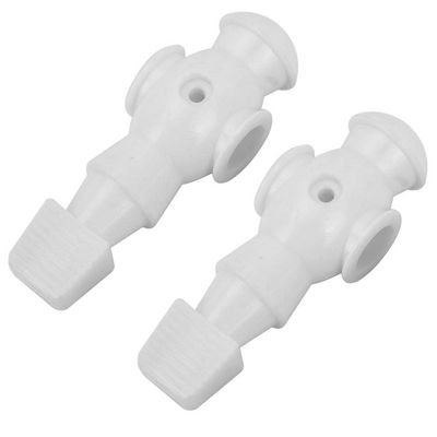 Aramox Foosball Table Men Replacement, 2Pcs White Rod Foosball Soccer Table Football Men Player Replacement Parts Foosball Soccer Machine Replacement (White)