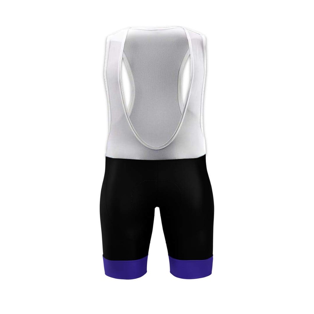 Mens Cycling Bib Shorts/Pants 3D Padded Compression Mesh Bike Bicycle Tights Outdoor Sports (Black Purple, Medium)